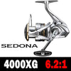 Shimano Sedona (2023) Spinning Reel 5.0:1/6.2:1/4.7:1 Ratio 3+1BB HAGANE GEAR 3-11KG Power