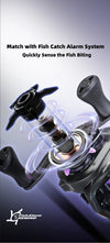 HiStar Black Knight Elite Baitcasting Reel 143g Magnetic Brake 7.1:1 Ratio 5KG Drag Power