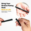 9KM 3Pcs Fishing Rod Carbon Fiber Repair Kit