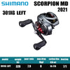 SHIMANO SCORPION MD 200HG 200XG 201HG 201XG 300XG 300XGLH 301XG 301XGLH Baitcast Reel Fishing Reel Fishing Parts Salt Water