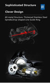 Mavllos Vena Ultralight Spinning Reel Shallow Spool Max Drag 11.5KG Ratio 6.2:1 5.2:1