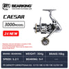 BearKing Caesar Series Spinning Reel 5+1BB 5.2:1 245g 15Kg Max Drag