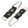Multifunctional 3-In-1 Mini Carabiner Keychain Compass/Thermometer