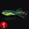 FLYSAND Frog Lures 9g Fishing Lures Floating Weedless Lure with Double Sharp Hooks Baits Simulation Frog Snake Head Lures