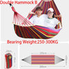 Portable Anti Rollover Canvas Single/Double Hammock with Carry Bag