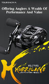 Tsuinoya HURRICANE BFS Baitcasting Reel 6.6:1 Ratio 4+1BB