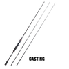 SeaKnight Warg Series Carbon Spinning/Casting Rod 1.8m/1.98m/2.1m/2.4M 2PC