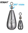 GOBAIT 15pcs/lot 3.5g/5g/7g/10g/14g Drop Shot Sinker Weights