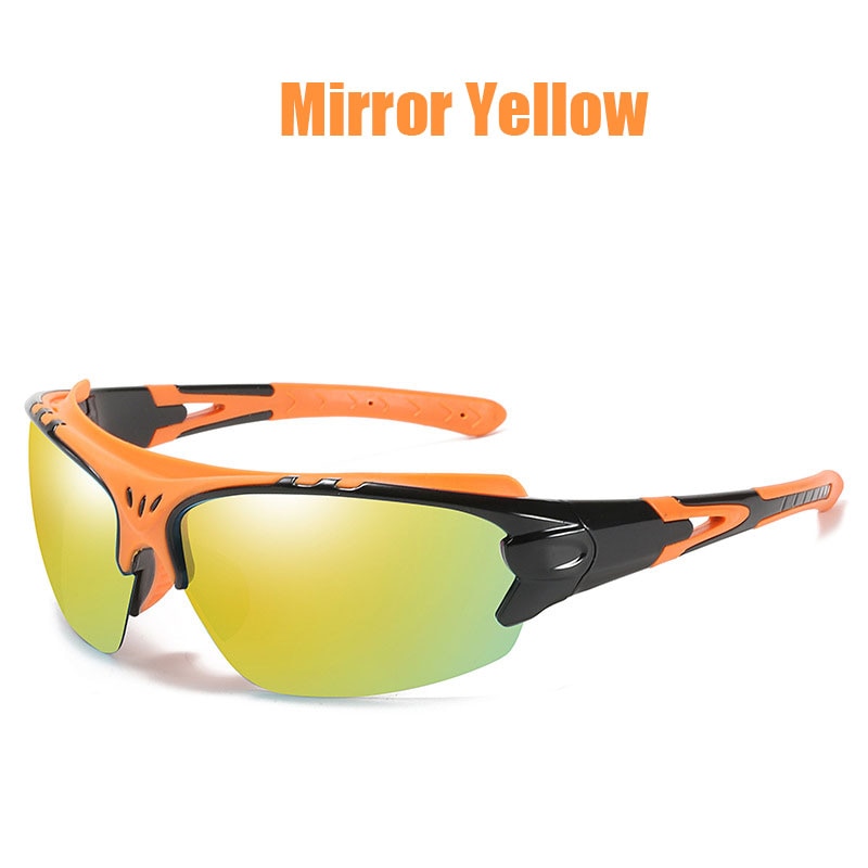 JSJM Polarized Fishing Sunglasses C4 Yellow Mirror