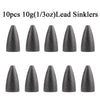 10pcs/Lot Bullet Sinker 3.5g 5g 7g 10g 14g 20g