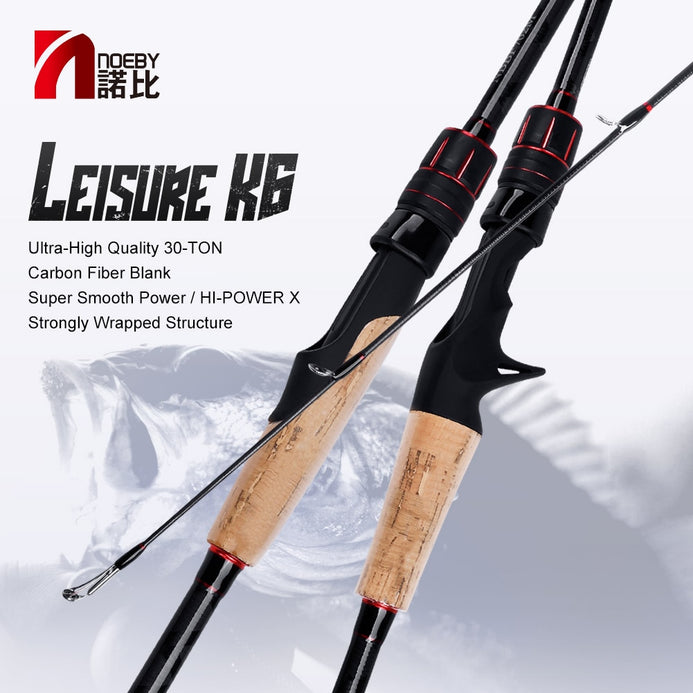 Noeby Leisure K6 Lure Fishing Rod 1.98m/2.13m/2.29m/2.43m Spinning