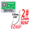 Simpleyi 100pcs 1#-14# Series Bait Hooks