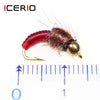 ICERIO 8PCS #12 Brass Bead Scud Fly