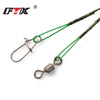 FTK 20pcs 16/20/25cm Stainless Steel Wire Leader With Swivel