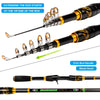 ProBeros 2.1m Telescopic Baitcasting Rod + Reel Set