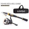 Lixada 1.5M/1.8M/2.1M/2.4M Telescopic Spinning Rod and Reel Combo Kit