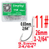 Simpleyi 100pcs 1#-14# Series Bait Hooks