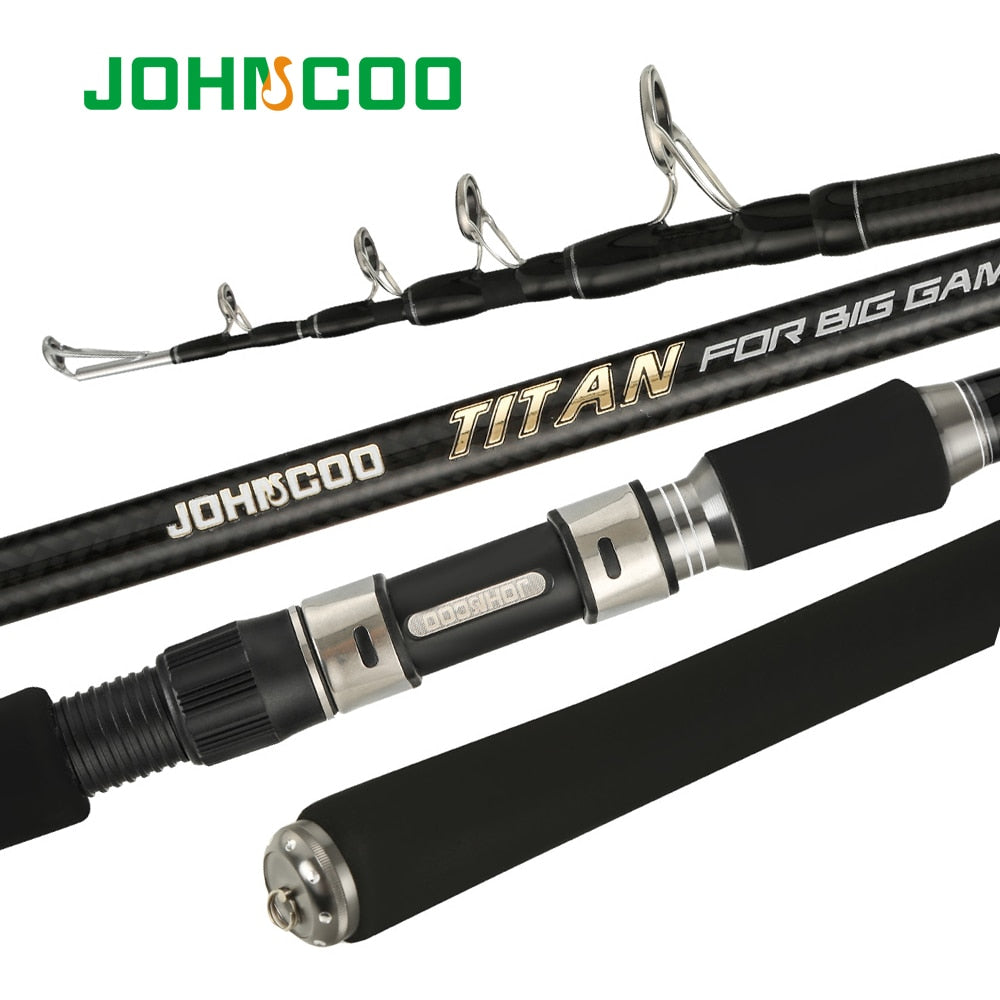 JOHNCOO Titan 2.4/2.7m Big Game Spinning/Casting Telescopic Rod