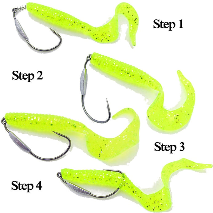 TheTime 5pcs/Lot Weighted Offset Worm Hook – Pro Tackle World