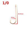 Mizugiwa 100pcs/lot Long Shank Aberdeen Fishing Hooks