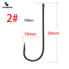 BadgerKing Aberdeen Fishing Hook 100pcs/lot