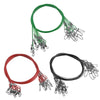 10Pcs/lot 50cm Heavy Duty 150Lbs/68kg Steel Wire Leader with Swivel