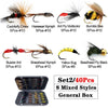 Wet/Dry Trout Fly Fishing Flies Collection 32-112Pcs