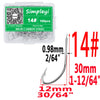 Simpleyi 100pcs 1#-14# Series Bait Hooks