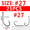 Bimoo 50/25PCS Multiple Purpose High Carbon Steel Fish Hooks