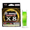 YGK G-SOUL X8 Upgraded 8X Braid PE High Strength Fishing Line