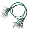 10Pcs/lot 50cm Medium Duty 88Lbs/40Kg Steel Wire Leader with Swivel