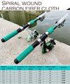 Ghotda 1.8-3.6M Telescopic Fishing Rod + Reel Combo Set