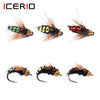 ICERIO 8Pcs/Box Nymph Scud Fly