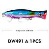 ProBeros 1Pc 43g 13cm Topwater Popper