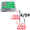 Barbed Bait Hooks 50pcs/Box