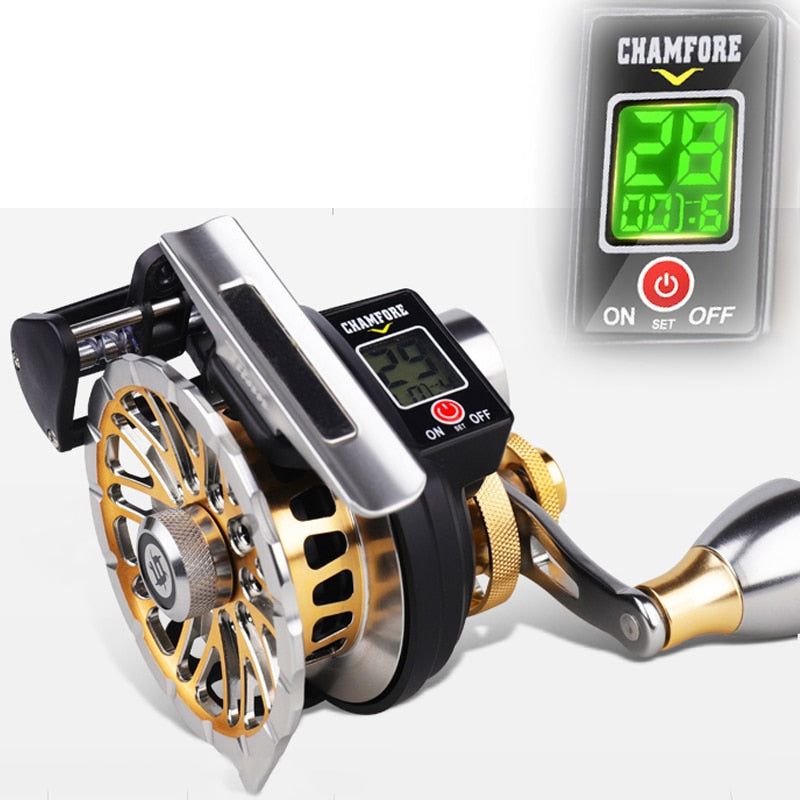 Chamfore HISPEED 4.3:1 Ratio 9BB Digital Display Electronic Fishing Re –  Pro Tackle World