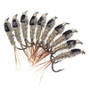 6/10Pc Lot #12 Woolly Worm Brown Caddis Nymph Fly Fishing Lure