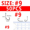 Bimoo 50/25PCS Multiple Purpose High Carbon Steel Fish Hooks