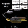 Megabass SV-3 1/2 1/4 3/8 Oz. Double / Single Willow Spinnerbait