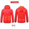 Mens 9 Zone USB Winter Heated Jacket