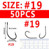 Bimoo 50/25PCS Multiple Purpose High Carbon Steel Fish Hooks