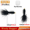 12 Styles Wet/Dry Fishing Flies