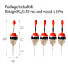 Balsa Wood Fishing Float Set - 5pcs/lot