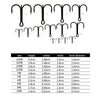 Treble Fishing Hook Set Sizes - 50pcs/lot