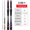 PureLure Torrent 1.98m-2.58m 2PC High Carbon Fast Action Spinning/Casting Rod