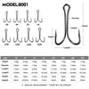 FTK 50Pcs/Lot Classic Double Frog Fishing Hooks