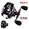 GHY 19+1BB 8.0:1 Ratio 10Kg Brake Force Digital Line Counter Baitcasting Reel