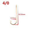 Mizugiwa 100pcs/lot Long Shank Aberdeen Fishing Hooks