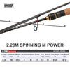 Kingdom KO-II 1.8m-2.28m Ultra Light 2PC Spinning/Casting Rod