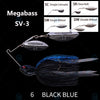 Megabass SV-3 1/2 1/4 3/8 Oz. Double / Single Willow Spinnerbait